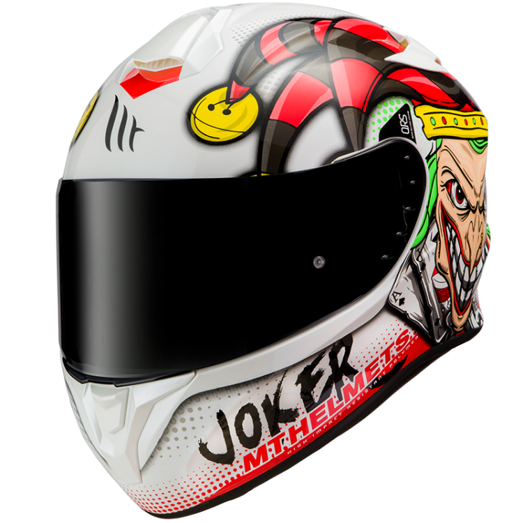 CASCO INTEGRALE TARGO JOKER A0 BLANCO PERLA GLOSSY | MT HELMETS