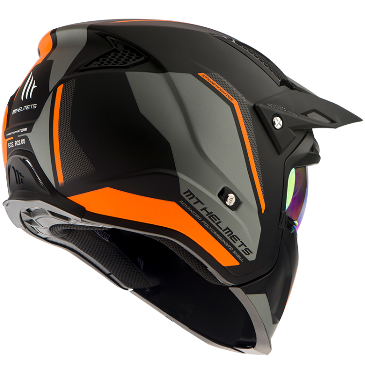 CASCO MODULARE STREETFIGHTER SV TWIN C4 MATT FLUOR ORANGE | MT HELMETS