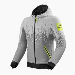 GIACCA QUANTUM 2 WB GRIGIO CHIARO NEON GIALLO REGULAR | REV'IT - REVIT - REV IT