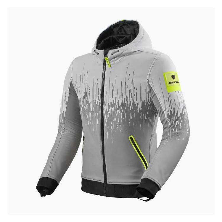 GIACCA QUANTUM 2 WB GRIGIO CHIARO NEON GIALLO REGULAR | REV'IT - REVIT - REV IT