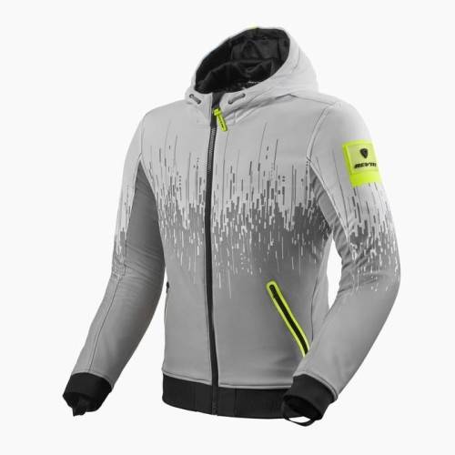 GIACCA QUANTUM 2 WB GRIGIO CHIARO NEON GIALLO REGULAR | REV'IT - REVIT - REV IT