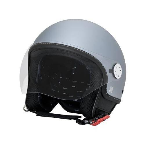 CASCO VESPA VISOR 3 0 GRIGIO AZZUR LUCIDO