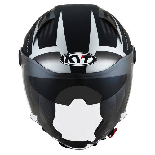 CASCO D-CITY LUCENT NERO OPACO ARGENTO | KYT