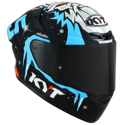 CASCO TT-COURSE REPLICA MASIA WINTER TEST NERO AZZURRO | KYT