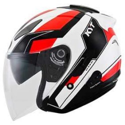 kyt hellcat GX-S white/red fluometal