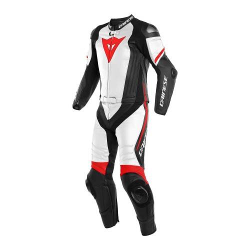 TUTA DIVISIBILE LAGUNA SECA 4 2PCS BLACK-MATT WHITE FLUO-RED | DAINESE