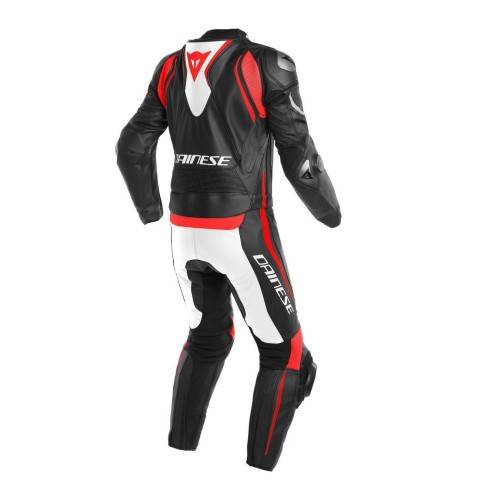 TUTA DIVISIBILE LAGUNA SECA 4 2PCS BLACK-MATT WHITE FLUO-RED | DAINESE