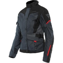 GIACCA TEMPEST 3 D-DRY LADY EBONY BLACK LAVA-RED || DAINESE