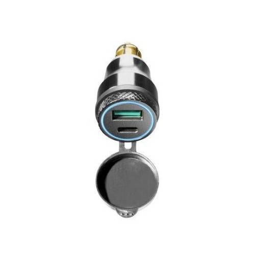 INTERPHONE ADATTATORE USB+TYPEC PER PRESA DIN PRESA USB / TYPE C | INTERPHONE - ACCDIN2USBTYPEC