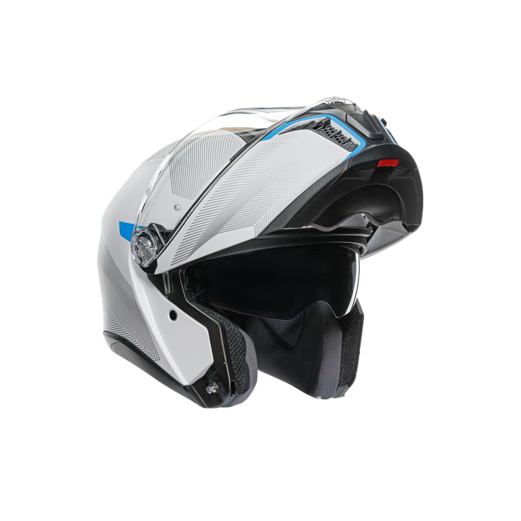 CASCO TOURMODULAR AGV E2206 MULTI MPLK FREQUENCY LIGHT GREY/BLUE U | AGV