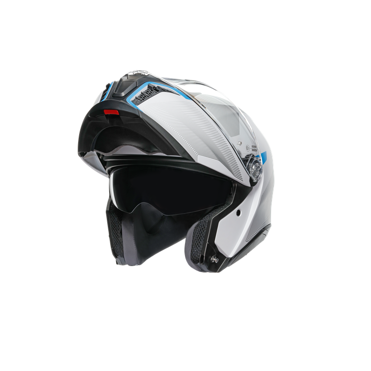 CASCO TOURMODULAR AGV E2206 MULTI MPLK FREQUENCY LIGHT GREY/BLUE U | AGV