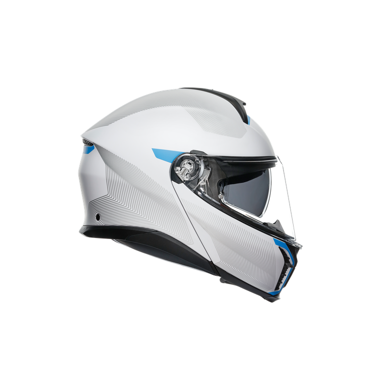 CASCO TOURMODULAR AGV E2206 MULTI MPLK FREQUENCY LIGHT GREY/BLUE U | AGV