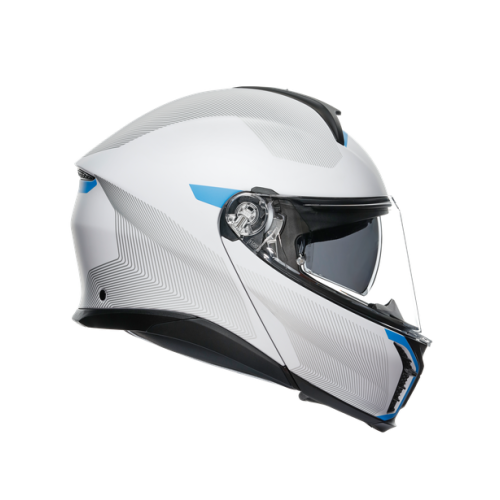 CASCO TOURMODULAR AGV E2206 MULTI MPLK FREQUENCY LIGHT GREY/BLUE U | AGV