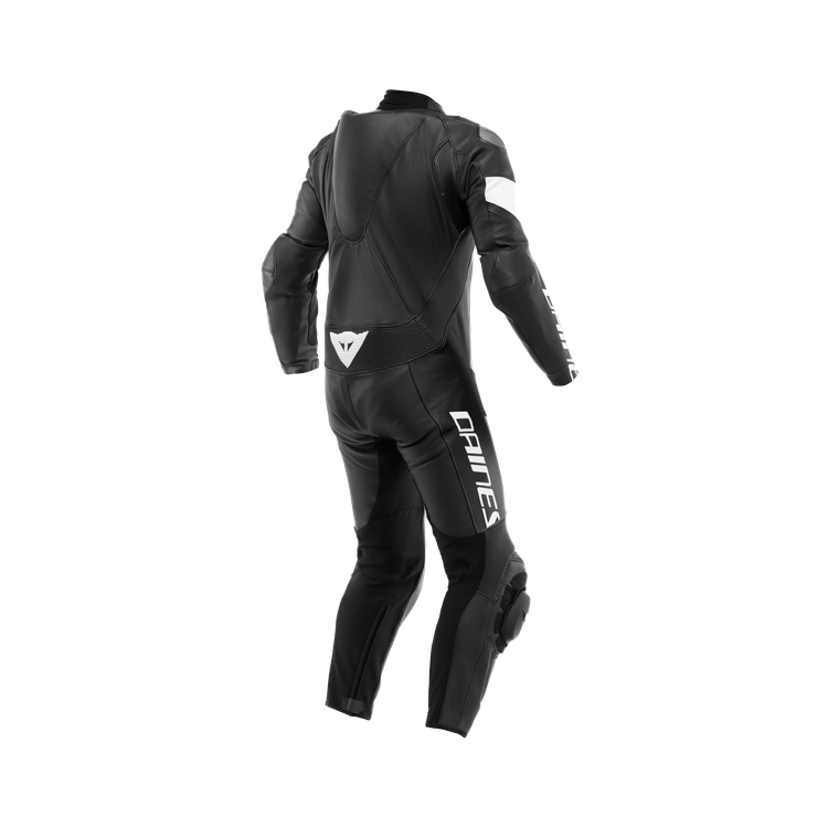 TUTA DA MOTO TOSA PELLE 1 PZ BLACK/BLACK/WHITE || DAINESE