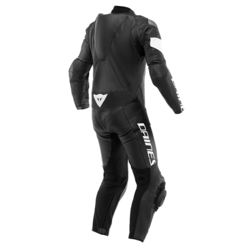 TUTA DA MOTO TOSA PELLE 1 PZ BLACK/BLACK/WHITE || DAINESE