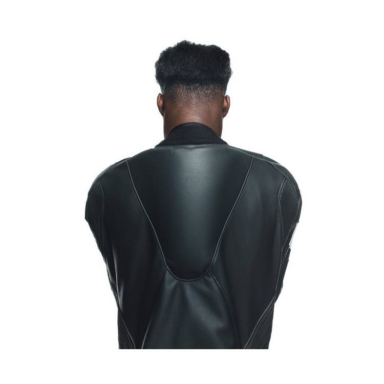 TUTA DA MOTO TOSA PELLE 1 PZ BLACK/BLACK/WHITE || DAINESE