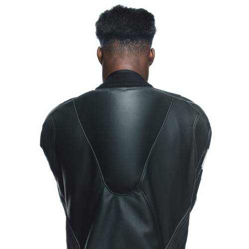 TUTA DA MOTO TOSA PELLE 1 PZ BLACK/BLACK/WHITE || DAINESE