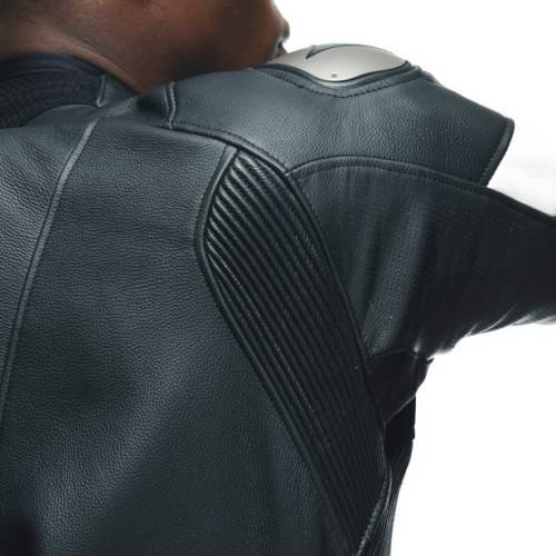 TUTA DA MOTO TOSA PELLE 1 PZ BLACK/BLACK/WHITE || DAINESE