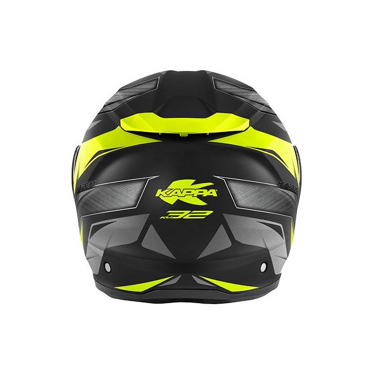 CASCO FLIPUP KV32F STRONG NERO GIALLO OPACO | KAPPA