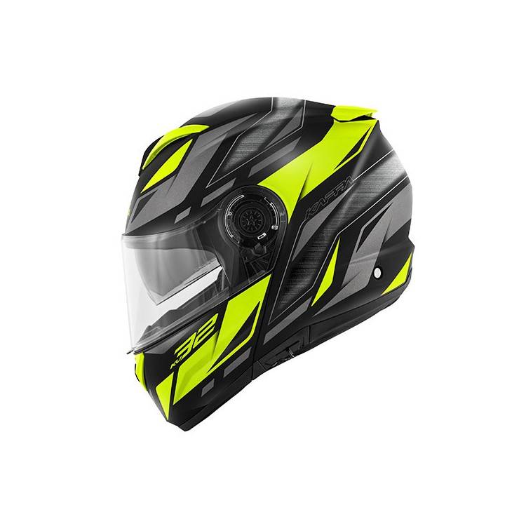 CASCO FLIPUP KV32F STRONG NERO GIALLO OPACO | KAPPA