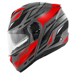 CASCO FLIPUP KV32F STRONG TITANIO OPACO ROSSO | KAPPA