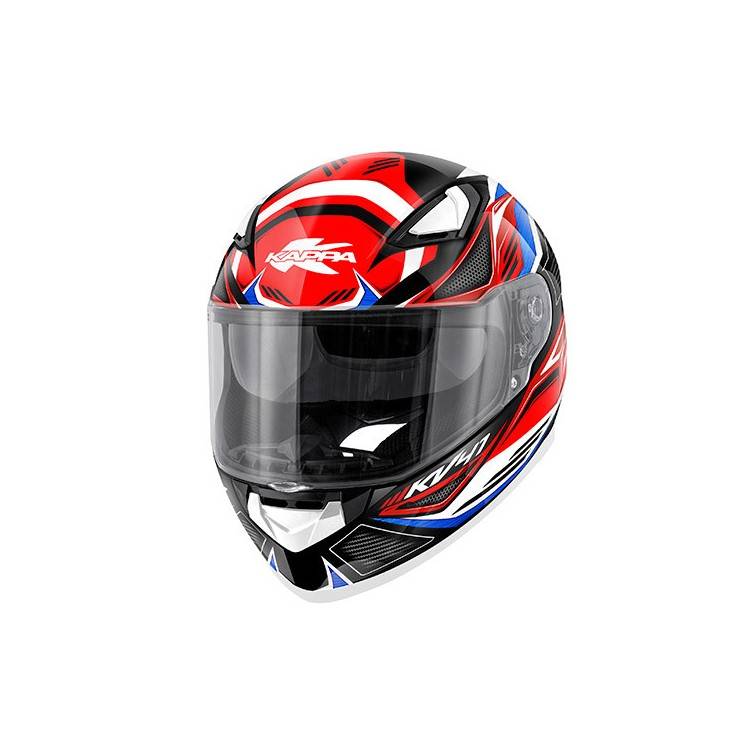 CASCO INTEGRALE KV41F FIGHTER EVO ROSSO BLU BIANCO | KAPPA