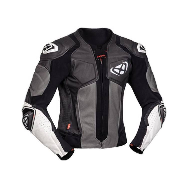VENDETTA JK EVO NERO BIANCO GIUBBOTTO PELLE UOMO | IXON