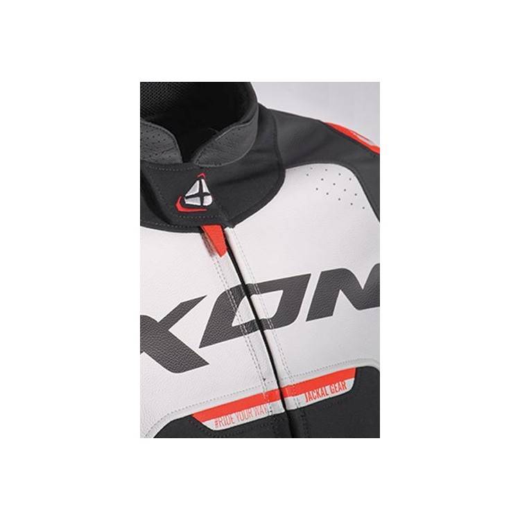 JACKAL JKT BIANCO NERO ROSSO GIUBBOTTO PELLE UOMO | IXON