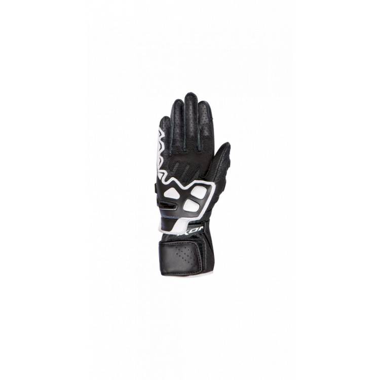GP5 AIR NERO BIANCO GUANTO EST. PELLE TESSUTO UOMO | IXON