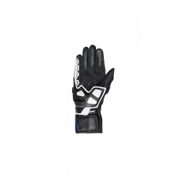 GP5 AIR NERO BIANCO BLU GUANTO EST. PELLE TESSUTO UOMO | IXON