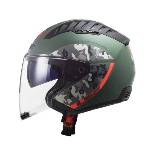 CASCO OF600 COPTER CRISPY M.MILITARY GREEN ORANGE | LS2