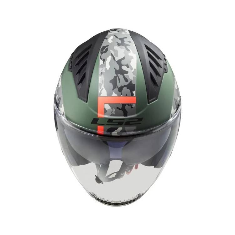 CASCO OF600 COPTER CRISPY M.MILITARY GREEN ORANGE | LS2