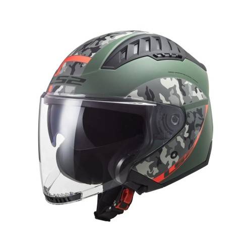 CASCO OF600 COPTER CRISPY M.MILITARY GREEN ORANGE | LS2