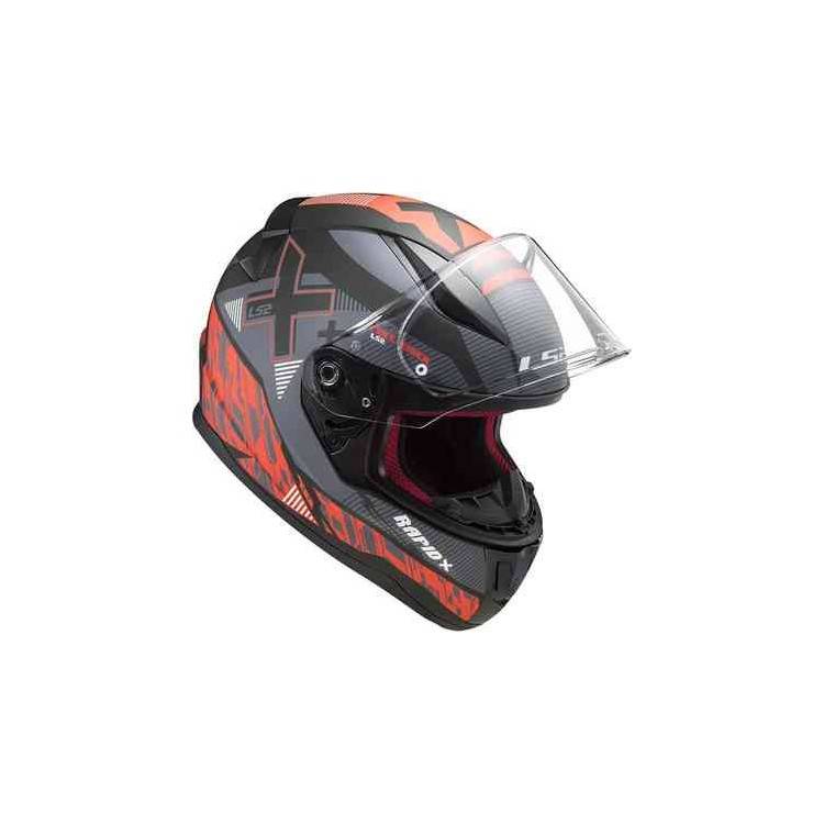 CASCO FF353 RAPID XTREET MATT BLACK RED | LS2