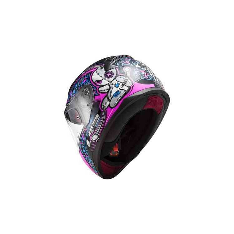 CASCO FF353 RAPID MINI VOODOO BLACK FLUO PINK | LS2