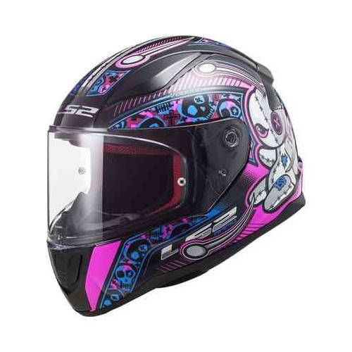 CASCO FF353 RAPID MINI VOODOO BLACK FLUO PINK | LS2