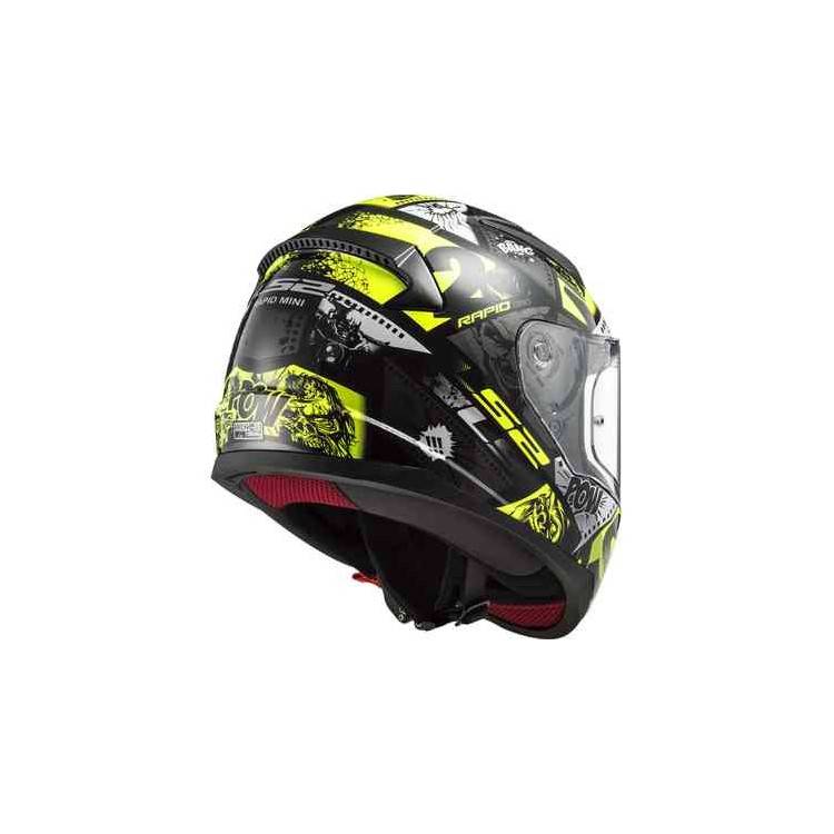 CASCO FF353 RAPID MINI VIGNETTE BLACK H-V YELLOW | LS2