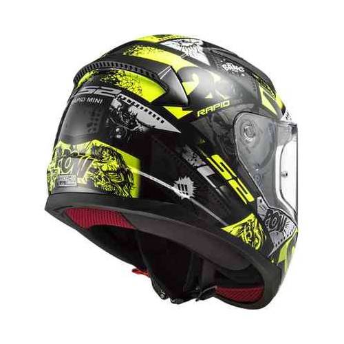 CASCO FF353 RAPID MINI VIGNETTE BLACK H-V YELLOW | LS2