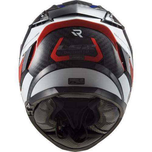 CASCO FF327 CHALLENGER CT2 ALLOY WHITE BLUE RED | LS2