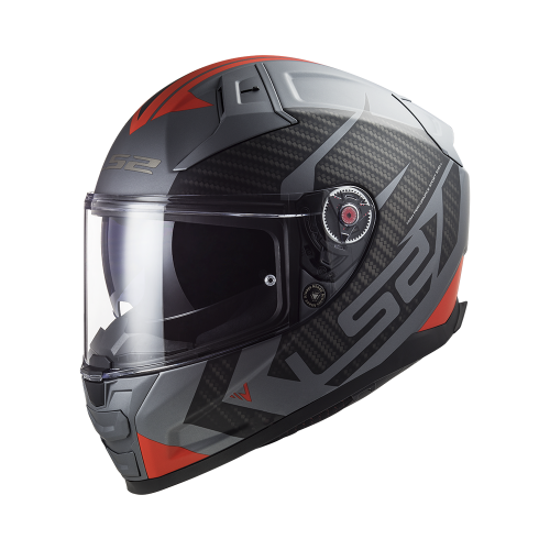 CASCO LS2 FF811 VECTOR II SPLITTER MATT TITANIUM RED-06  | LS2