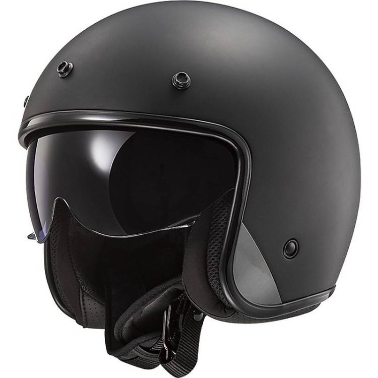 CASCO LS2 OF601 BOB SOLID MATT BLACK  | LS2