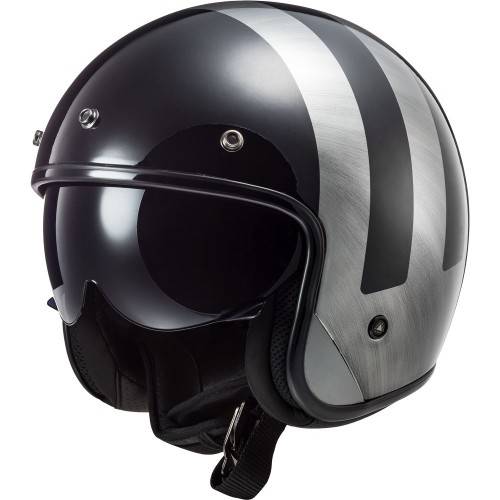 CASCO LS2 OF601 BOB LINES BLACK JEANS  | LS2
