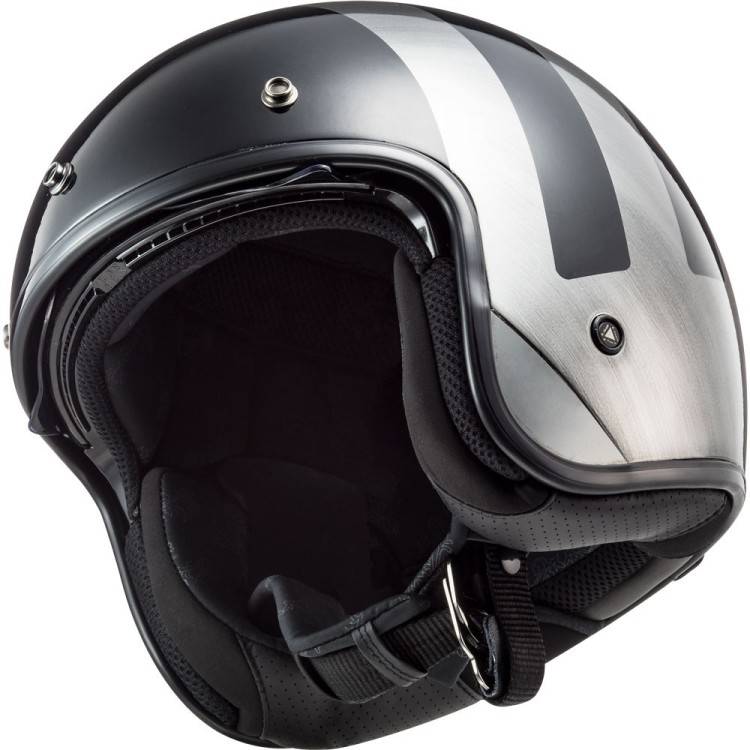 CASCO LS2 OF601 BOB LINES BLACK JEANS  | LS2
