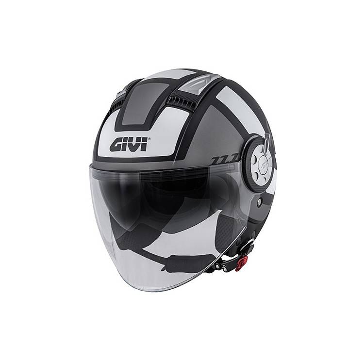 CASCO AIR JET-R 11.1 NERO OPACO TITANIO | GIVI | H111FCLBT