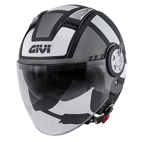 CASCO AIR JET-R 11.1 NERO OPACO TITANIO | GIVI | H111FCLBT