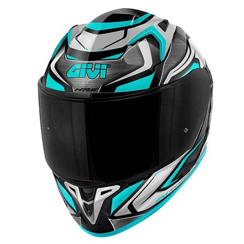 CASCO INTEGRALE 50.9 ATOMIC TITANIO ARGENTO BLU | GIVI | H509FATPT