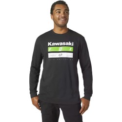 T-SHIRT FX KAWI STRIPES LS PREMIUM TEE BLACK | FOX RACING
