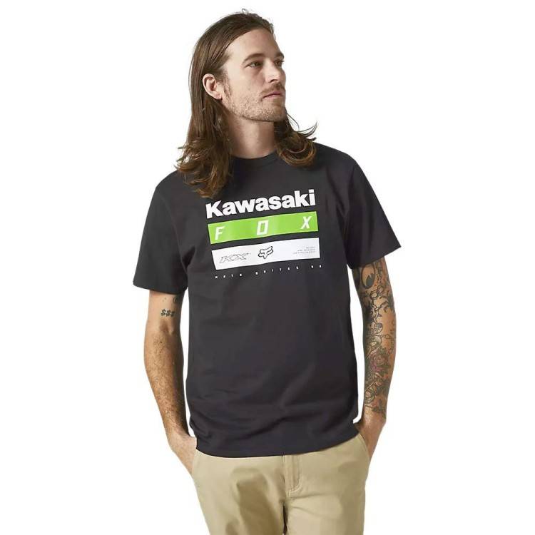 T-SHIRT FX KAWI STRIPES SS PREMIUM TEE BLACK | FOX RACING