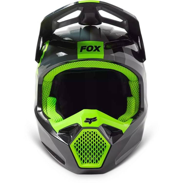 CASCO OFFROAD FX YOUTH V1 XPOZR HELMET DOT ECE BLACK GREY | FOX RACING