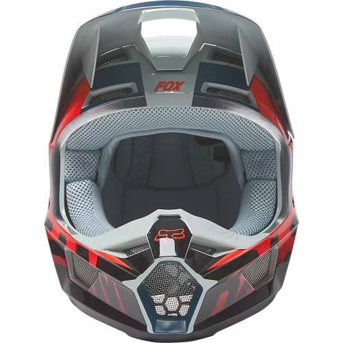 CASCO OFFROAD FX V1 TRICE HELMET, ECE GREY ORANGE | FOX RACING